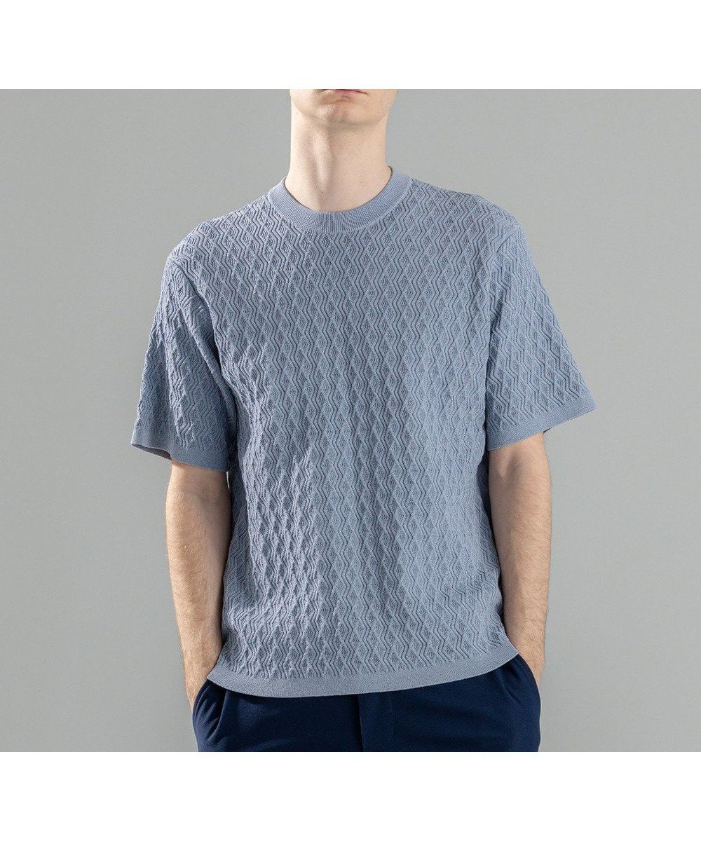【ジョゼフ オム/JOSEPH HOMME / MEN】の【洗える】ドライコットンリンクス 半袖クルーネックニット 人気、トレンドファッション・服の通販 founy(ファニー) 　ファッション　Fashion　メンズファッション　Men's Style Online　トップス・カットソー　Tops/Tshirt/Men　ニット　Knit Tops　シンプル　Simple　ジャケット　Jacket　セーター　Sweater　ビジネス 仕事 通勤　Business　フィット　Fit　レギュラー　Regular　エレガント 上品　Elegant　半袖　Short Sleeve　夏　Summer　春　Spring　S/S・春夏　Ss・Spring/Summer　洗える　Washable　 other-1|ID: prp329100004449552 ipo3291000000032675250