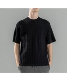 【ジョゼフ オム/JOSEPH HOMME / MEN】の【洗える】ドライコットンリンクス 半袖クルーネックニット ブラック系|ID: prp329100004449552 ipo3291000000032675254
