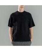 【ジョゼフ オム/JOSEPH HOMME / MEN】の【洗える】ドライコットンリンクス 半袖クルーネックニット ブラック系|ID: prp329100004449552 ipo3291000000034594971