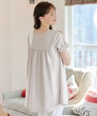 【ティアクラッセ/Tiaclasse】の【UVカット・吸水速乾】 “きれい見え” バックフレアチュニック グレージュ|ID: prp329100004450308 ipo3291000000031936432