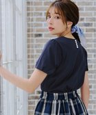 【ティアクラッセ/Tiaclasse】の【UVケア・接触冷感】“あまラク” タックパフスリーブカットソートップス ネイビー|ID: prp329100004450480 ipo3291000000031986366
