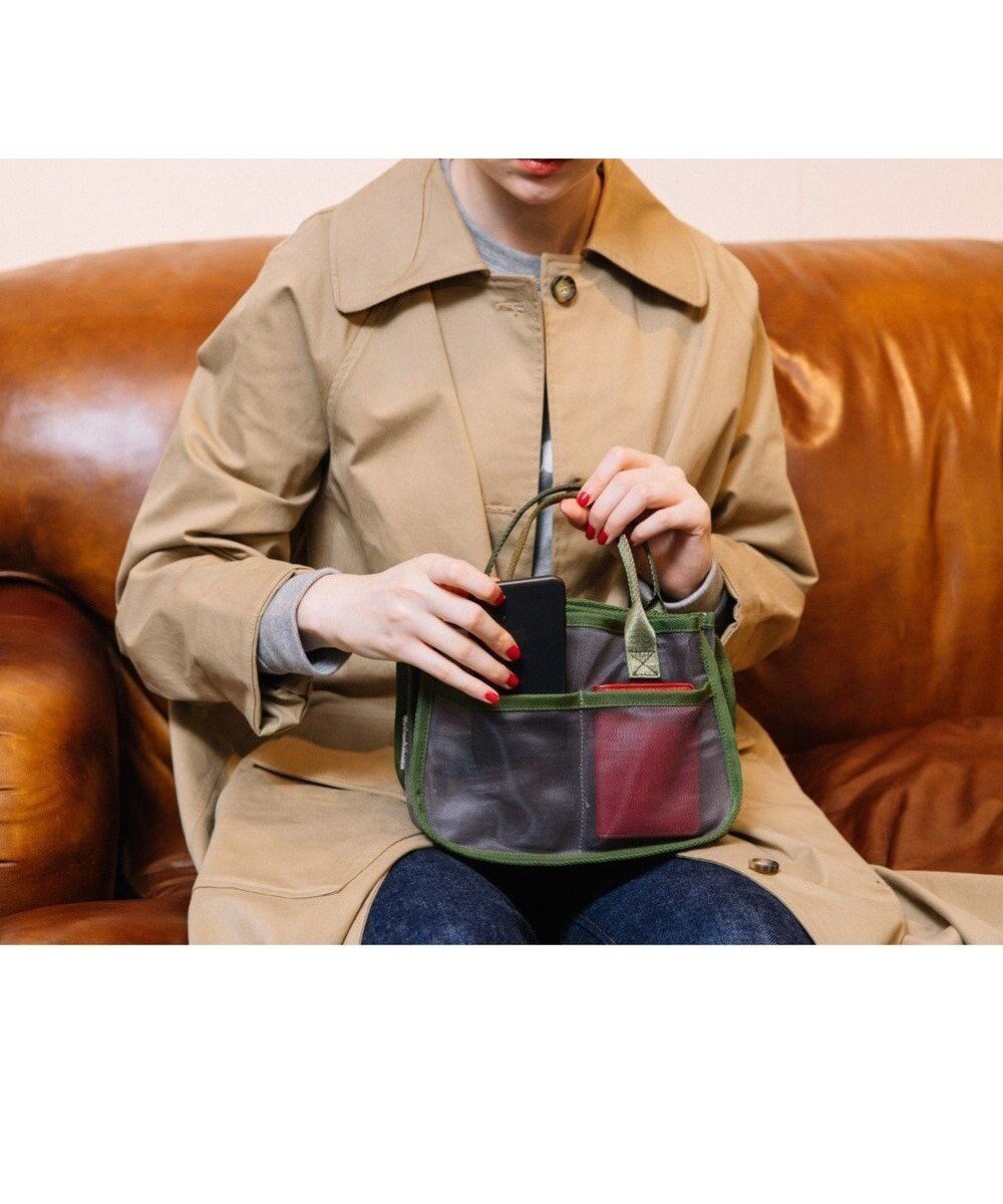 【アンビリオン/UNBILLION】のcachecache メッシュバッグインバッグ インテリア・キッズ・メンズ・レディースファッション・服の通販 founy(ファニー) 　ファッション　Fashion　レディースファッション　WOMEN　バッグ　Bag　カラフル　Colorful　ハンド　Hand　ハンドバッグ　Handbag　ミックス　Mix　メッシュ　Mesh　モチーフ　Motif　再入荷　Restock/Back In Stock/Re Arrival　カーキ|ID: prp329100004450527 ipo3291000000031904235