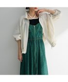 【グリーンパークス/Green Parks】のギャザーナイロンブルゾン Off White|ID: prp329100004450652 ipo3291000000031756504
