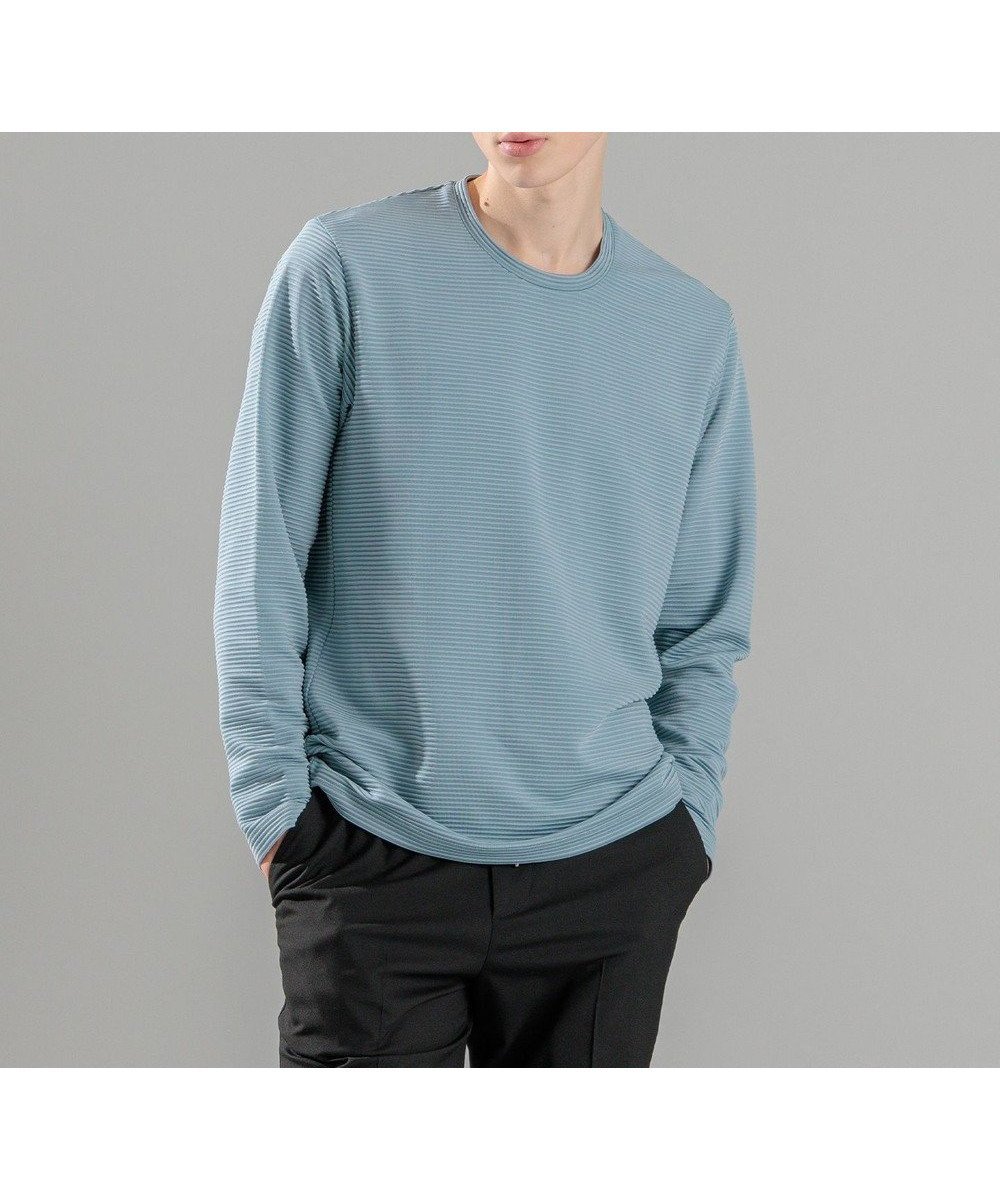 【ジョゼフ オム/JOSEPH HOMME / MEN】のタックリップルジャージー クルーネックカットソー 人気、トレンドファッション・服の通販 founy(ファニー) 　ファッション　Fashion　メンズファッション　MEN　トップス・カットソー　Tops/Tshirt/Men　シャツ　Shirts　カットソー　Cut And Sew　シンプル　Simple　ジャケット　Jacket　スリーブ　Sleeve　ベーシック　Basic　ロング　Long　夏　Summer　春　Spring　S/S・春夏　Ss・Spring/Summer　長袖　Long Sleeve　 other-1|ID: prp329100004450806 ipo3291000000031962167