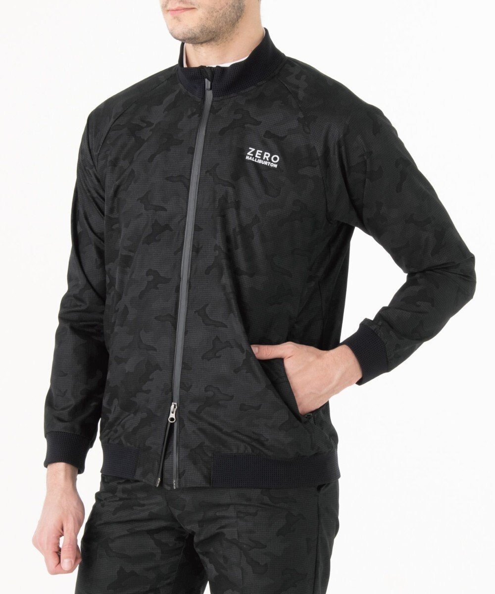 【ゼロハリバートン/ZERO HALLIBURTON / MEN】のクールドッツ カモフラージュ ブルゾン ZHG-A4S10A 82822 ゴルフウェア インテリア・キッズ・メンズ・レディースファッション・服の通販 founy(ファニー) 　ファッション　Fashion　メンズファッション　MEN　アウター　Coats Outerwear/Men　ブルゾン　Blouson/Jackets　おすすめ　Recommend　カモフラージュ　Camouflage　ゴルフ　Golf　ジャケット　Jacket　ストレッチ　Stretch　ブルゾン　Blouson　夏　Summer　春　Spring　S/S・春夏　Ss・Spring/Summer　軽量　Lightweight　ブラック|ID: prp329100004450818 ipo3291000000031589346