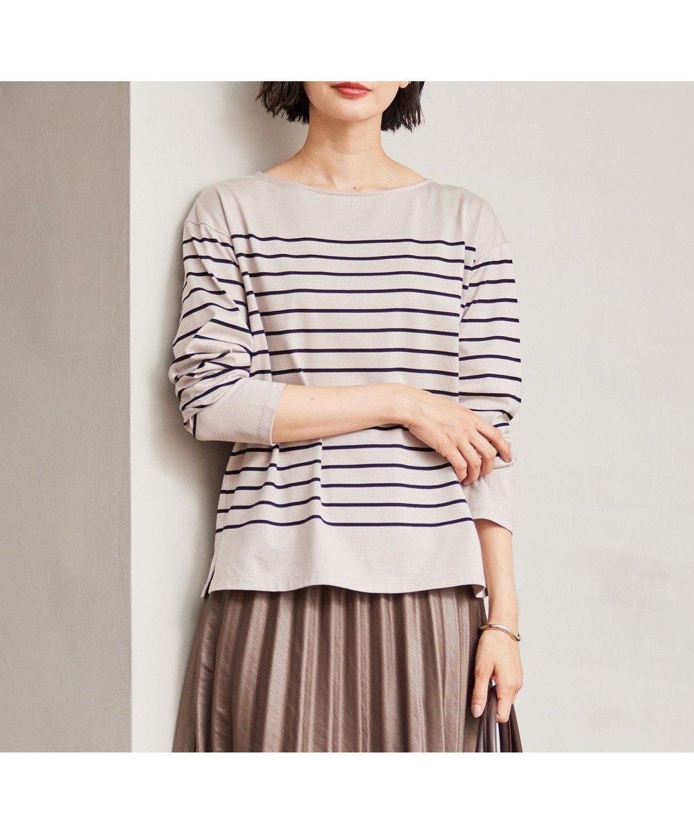 【ジェイ プレス/J.PRESS】のバスクボーダー カットソー 人気、トレンドファッション・服の通販 founy(ファニー) 　ファッション　Fashion　レディースファッション　WOMEN　トップス・カットソー　Tops/Tshirt　シャツ/ブラウス　Shirts/Blouses　ロング / Tシャツ　T-Shirts　カットソー　Cut and Sewn　カットソー　Cut And Sew　バスク　Basque　バランス　Balance　ボーダー　Border　定番　Standard　無地　Plain Color　A/W・秋冬　Aw・Autumn/Winter・Fw・Fall-Winter　 other-1|ID: prp329100004450908 ipo3291000000031930118