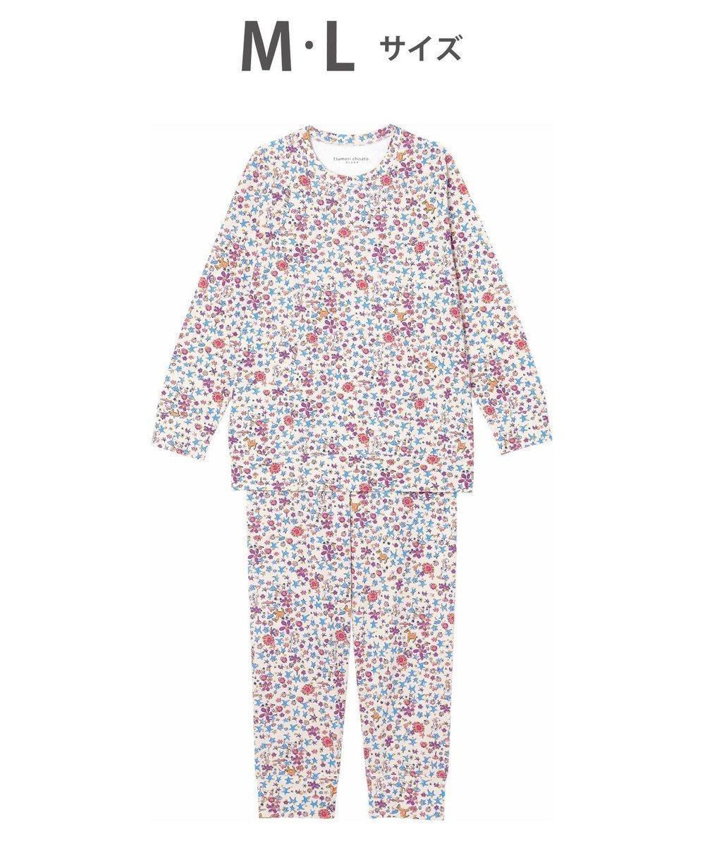 【ツモリチサト スリープ/tsumori chisato SLEEP】のツモリチサト パジャマ 長袖 長ズボン レディース UDX575 /ワコール インテリア・キッズ・メンズ・レディースファッション・服の通販 founy(ファニー) 　ファッション　Fashion　レディースファッション　WOMEN　トップス・カットソー　Tops/Tshirt　春　Spring　長袖　Long Sleeve　パジャマ　Pajamas　ボトム　Bottom　ロング　Long　S/S・春夏　Ss・Spring/Summer　夏　Summer　旅行　Travel　ベージュ|ID: prp329100004450959 ipo3291000000031769116