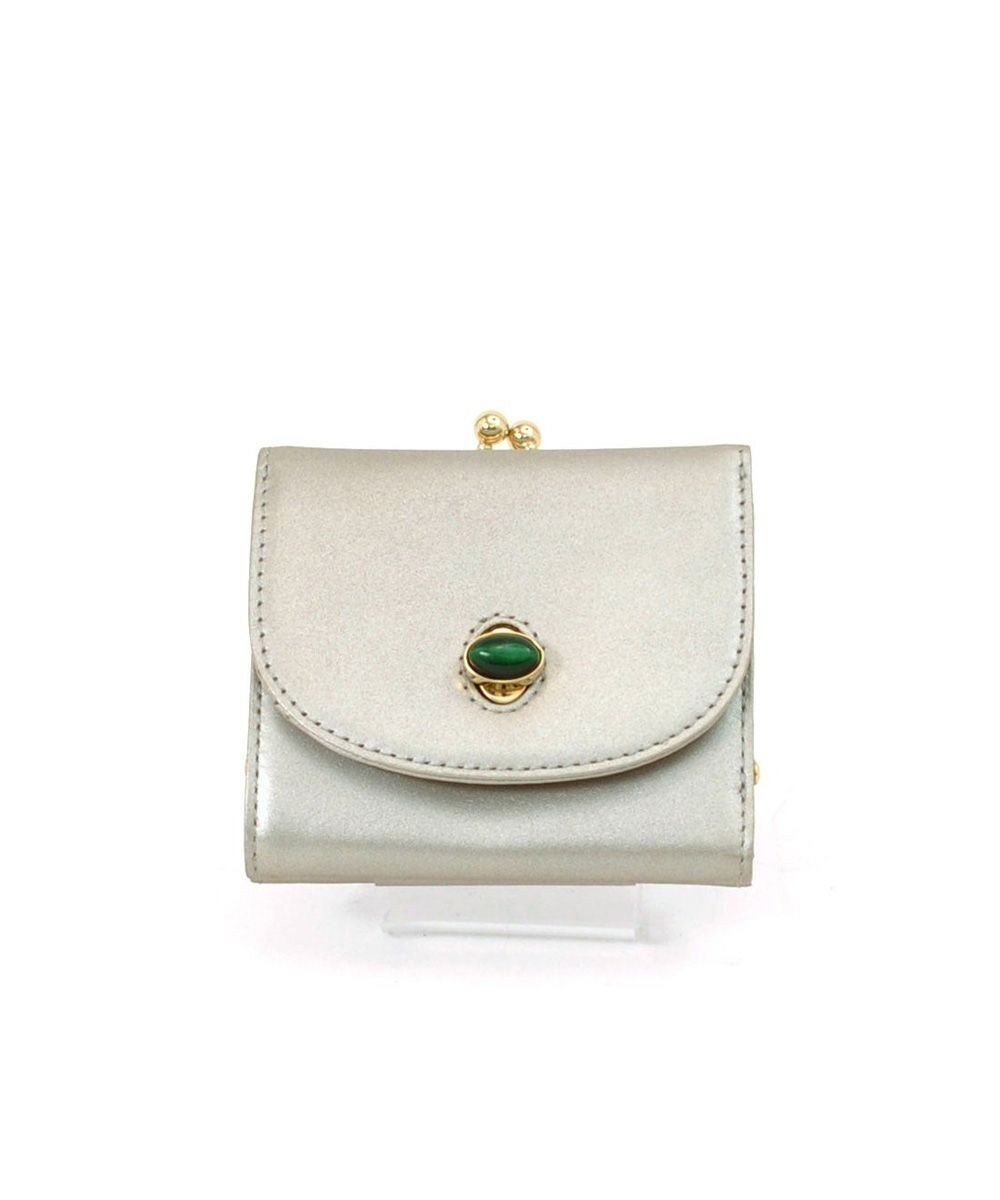 【アンビリオン/UNBILLION】のペルケ perche ジェムストーンヒネリかぶせ三つ折りミニ財布 インテリア・キッズ・メンズ・レディースファッション・服の通販 founy(ファニー) 　ファッション　Fashion　レディースファッション　WOMEN　財布　Wallets　オイル　Oil　シルバー　Silver　ラベンダー　Lavender　財布　Wallet　シルバー|ID: prp329100004451148 ipo3291000000031977482