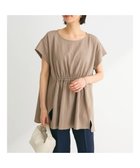 【グリーンパークス/Green Parks】の変形ストライプジャガードチュニック Mocha|ID: prp329100004451179 ipo3291000000031942406