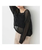 【アースミュージックアンドエコロジー/earth music&ecology】のスパンコールショートゆるニット 人気、トレンドファッション・服の通販 founy(ファニー) ファッション Fashion レディースファッション WOMEN トップス・カットソー Tops/Tshirt ニット Knit Tops ショート Short スパンコール Sequins セーター Sweater バランス Balance ポケット Pocket 夏 Summer 春 Spring S/S・春夏 Ss・Spring/Summer 透かし Watermark thumbnail Black|ID: prp329100004451183 ipo3291000000031978124