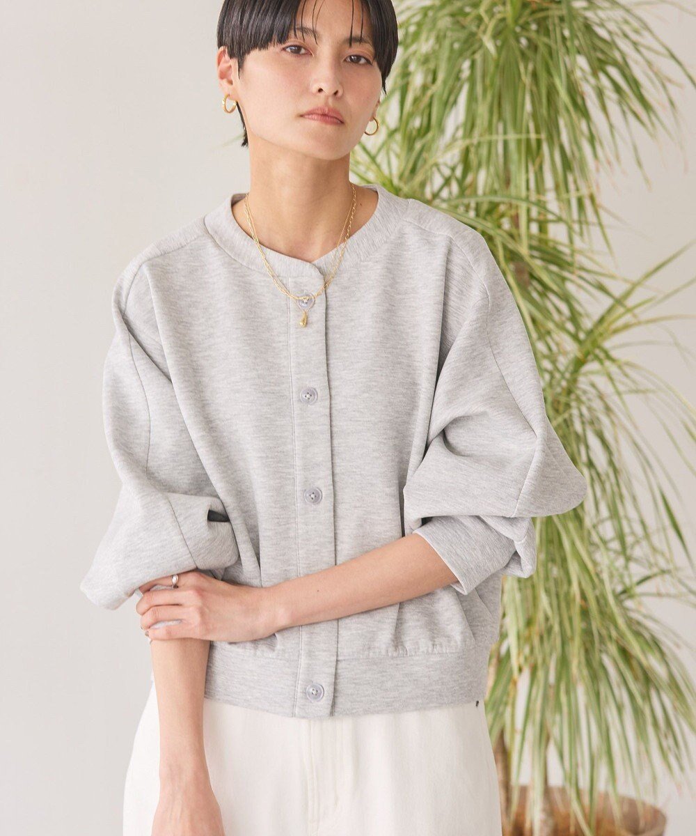 【アメリカンホリック/AMERICAN HOLIC】のポンチクルーネックカーディガン インテリア・キッズ・メンズ・レディースファッション・服の通販 founy(ファニー) 　ファッション　Fashion　レディースファッション　WOMEN　トップス・カットソー　Tops/Tshirt　カーディガン　Cardigans　おすすめ　Recommend　インナー　Inner　カーディガン　Cardigan　ポケット　Pocket　夏　Summer　春　Spring　S/S・春夏　Ss・Spring/Summer　Gray Mixture|ID: prp329100004451290 ipo3291000000031137231