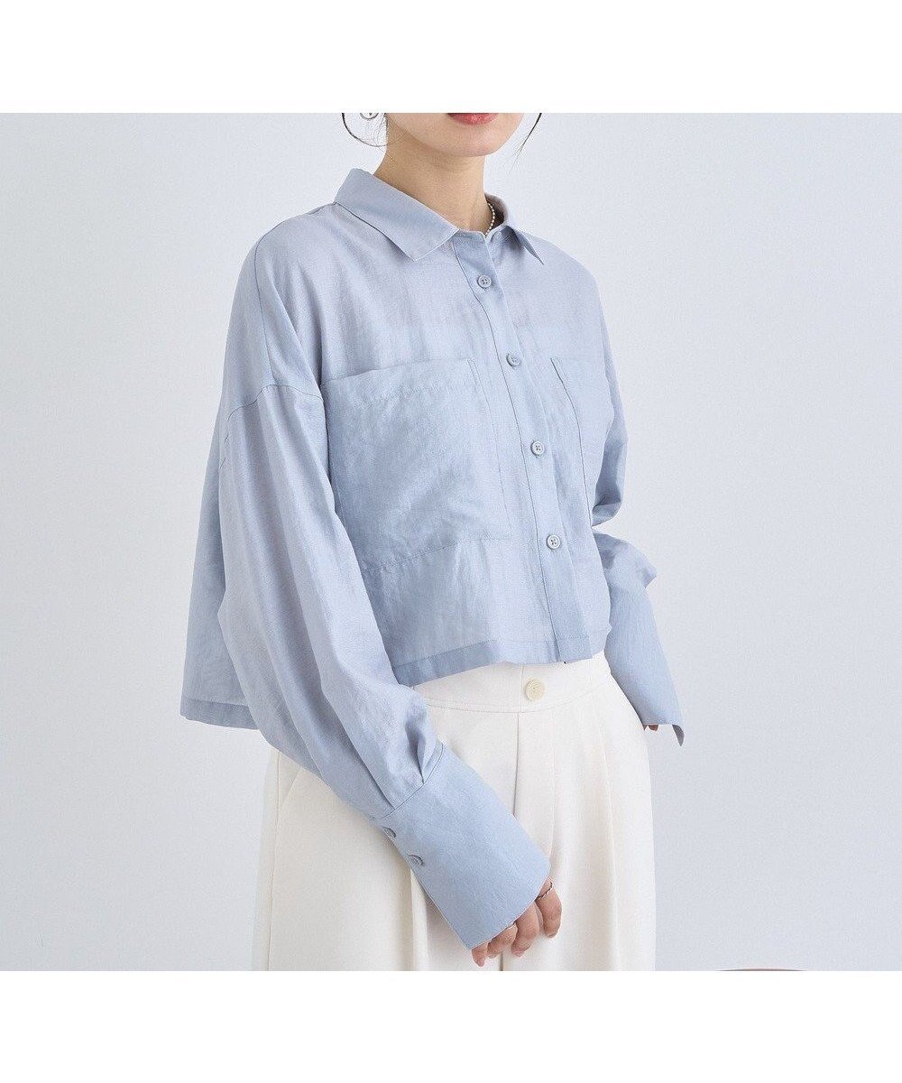 【アースミュージックアンドエコロジー/earth music&ecology】のWポケットショートシャツ 人気、トレンドファッション・服の通販 founy(ファニー) 　ファッション　Fashion　レディースファッション　WOMEN　トップス・カットソー　Tops/Tshirt　シャツ/ブラウス　Shirts/Blouses　おすすめ　Recommend　クロップド　Cropped　シンプル　Simple　バランス　Balance　フロント　Front　ボトム　Bottom　ポケット　Pocket　ロング　Long　ワイド　Wide　エレガント 上品　Elegant　夏　Summer　春　Spring　S/S・春夏　Ss・Spring/Summer　 other-1|ID: prp329100004451313 ipo3291000000031841581