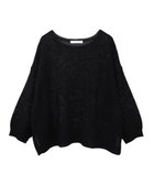【グリーンパークス/Green Parks】のかのこボートネック7分袖ニットプルオーバー Black|ID: prp329100004451332 ipo3291000000032064800