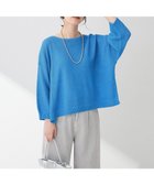 【グリーンパークス/Green Parks】のかのこボートネック7分袖ニットプルオーバー Blue|ID: prp329100004451332 ipo3291000000032064806