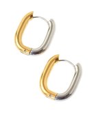 【グリーンパークス/Green Parks】の・HALF TIME サージカルバイカラーピアス Silver|ID: prp329100004451337 ipo3291000000032526301