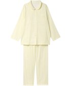 【ウィング/Wing】のパジャマ 長袖 長ズボン 綿100%(本体) 二重ガーゼ レディース EP8070 ウイング/ワコール 人気、トレンドファッション・服の通販 founy(ファニー) ファッション Fashion レディースファッション Fashion for Women トップス・カットソー Cut & Sew Tops スタンダード Standard, Basic ストライプ Stripe, Striped Pattern センター Center, Center Line 長袖 Long Sleeve, Full Sleeve パジャマ Pajamas, Sleepwear ボトム Bottoms, Lower Wear ランダム Random, Irregular thumbnail イエロー|ID: prp329100004451373 ipo3291000000035603601