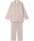 【ウィング/Wing】のパジャマ 長袖 長ズボン 綿100%(本体) 二重ガーゼ レディース EP8070 ウイング/ワコール ベージュ|ID: prp329100004451373 ipo3291000000036083533