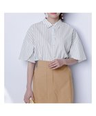 【エニィ スィス/any SiS】の【洗える】ペタルスリーブ シャツ オフストライプ|ID: prp329100004451412 ipo3291000000034295708