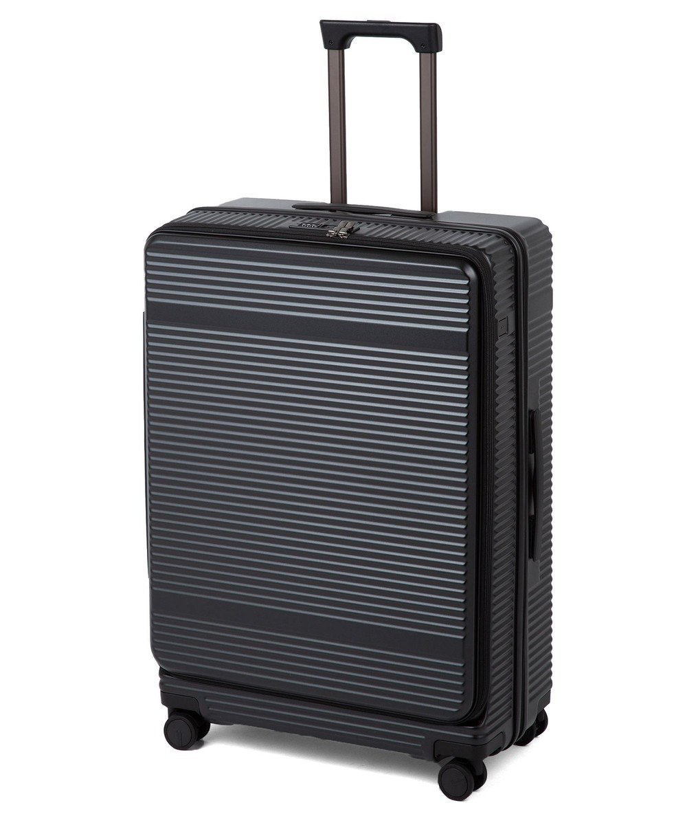 【エースバッグズアンドラゲッジ/ACE BAGS & LUGGAGE】のace. サルートン フロントオープンスーツケース Lサイズ 85～96L 05364 インテリア・キッズ・メンズ・レディースファッション・服の通販 founy(ファニー) 　ファッション　Fashion　レディースファッション　WOMEN　スーツ　Suits　シンプル　Simple　スマート　Smart　フロント　Front　リュック　Ruck Sack　再入荷　Restock/Back In Stock/Re Arrival　旅行　Travel　スーツケース キャリーケース　Suitcase　ブラック|ID: prp329100004451420 ipo3291000000032276111
