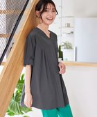 【ティアクラッセ/Tiaclasse】の【洗える】ストレッチタフタタックチュニックブラウス 人気、トレンドファッション・服の通販 founy(ファニー) ファッション Fashion レディースファッション WOMEN トップス・カットソー Tops/Tshirt シャツ/ブラウス Shirts/Blouses カフス Cuffs シンプル Simple ストレッチ Stretch チュニック Tunic ワイド Wide 夏 Summer 春 Spring S/S・春夏 Ss・Spring/Summer 洗える Washable thumbnail チャコールグレー|ID: prp329100004451422 ipo3291000000031138297