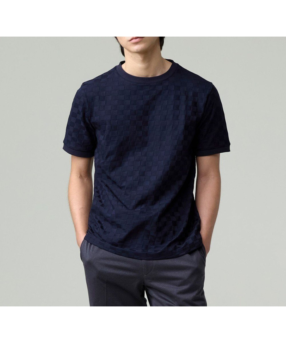 【ジェイ プレス/J.PRESS / MEN】の汗ばむ夏の最適解Tシャツ【吸水速乾 / シワになりにくい】【J.PRESS PREMIUM JERSEY】 リンクス Tシャツ インテリア・キッズ・メンズ・レディースファッション・服の通販 founy(ファニー) 　ファッション　Fashion　メンズファッション　Men's Style Online　トップス・カットソー　Tops/Tshirt/Men　シャツ　Shirts　春　Spring　カットソー　Cut And Sew　吸水　Water Absorption　シンプル　Simple　ダウン　Down　フィット　Fit　無地　Plain Color　レギュラー　Regular　S/S・春夏　Ss・Spring/Summer　おすすめ　Recommend　夏　Summer　エレガント 上品　Elegant　ビジネス 仕事 通勤　Business　ネイビー系|ID: prp329100004451847 ipo3291000000032633534