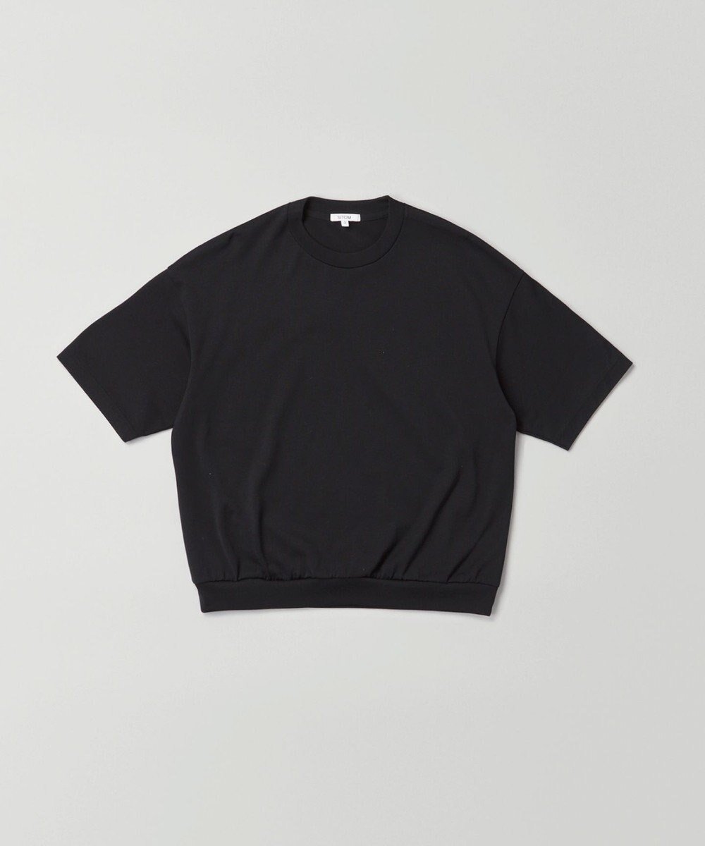 【シトム/SITOM】の裾リブTシャツ インテリア・キッズ・メンズ・レディースファッション・服の通販 founy(ファニー) 　ファッション　Fashion　レディースファッション　Fashion for Women　トップス・カットソー　Cut & Sew Tops　シャツ・ブラウス・オフィスカジュアル　Elegant Blouses & Button-Ups　ロングTシャツ・Tシャツ　Longline T-Shirts & Tees　カットソー・ベーシックTシャツ　Cut-and-Sewn Tops / Stretch Tees & Basics　インナー　Innerwear　春　Spring　カットソー　Cut and Sewn Top　スタイリッシュ　Stylish, Fashionable　ダメージ　Distressed, Destroyed　パターン　Pattern, Design Print　フィット　Fit, Slim Fit　S/S・春夏　SS, Spring/Summer, Warm Season　夏　Summer　ビジネス 仕事 通勤　Business / Work / Commuting　ブラック|ID: prp329100004451937 ipo3291000000033618392