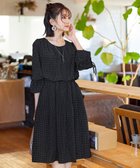 【ティアクラッセ/Tiaclasse】の【洗える】女性らしさ引き立つリボン袖ギャザーワンピース ドット|ID: prp329100004452080 ipo3291000000032666716