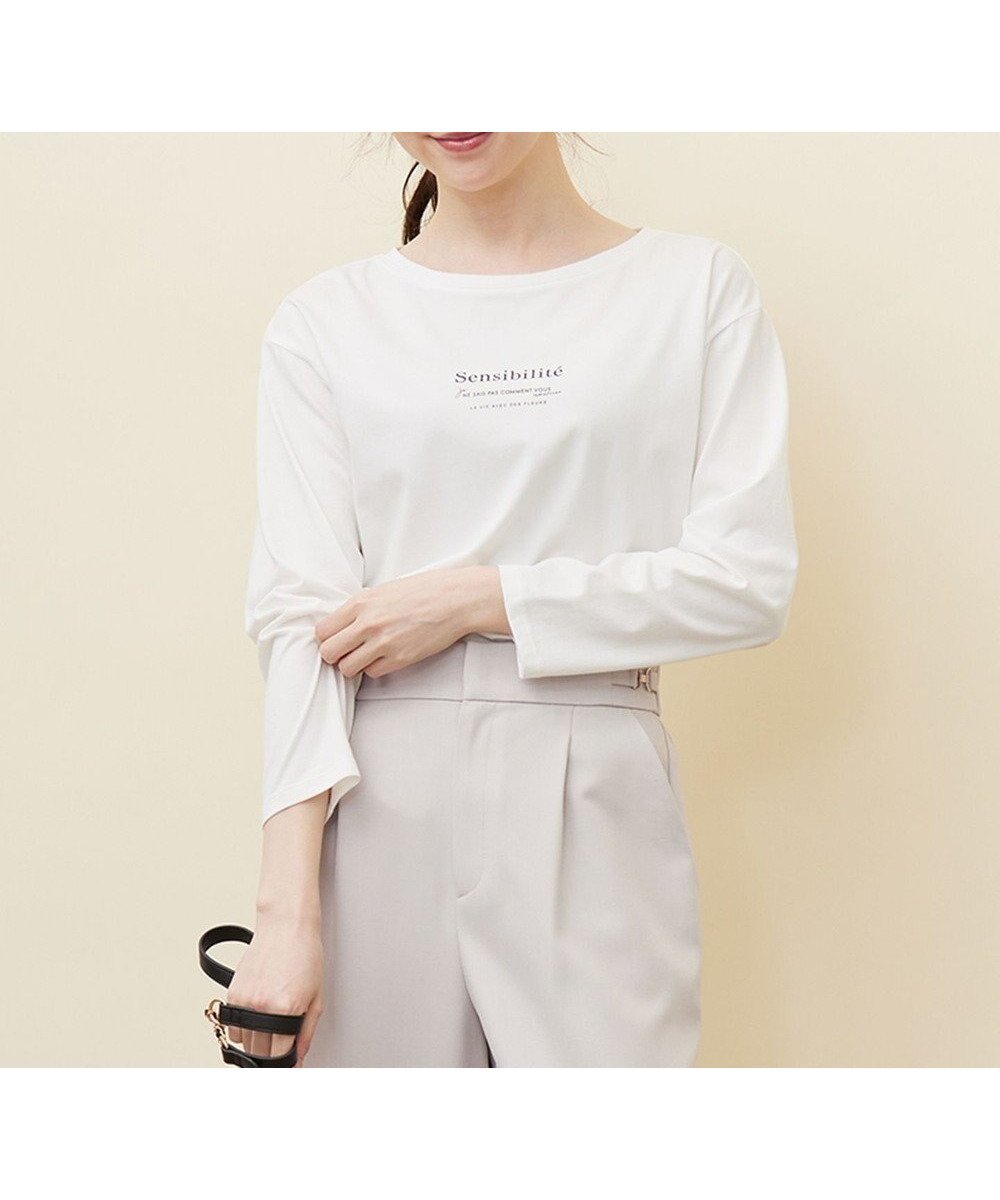 【エニィ スィス/any SiS】のアソートロゴロング Tシャツ 人気、トレンドファッション・服の通販 founy(ファニー) 　ファッション　Fashion　レディースファッション　WOMEN　トップス・カットソー　Tops/Tshirt　シャツ/ブラウス　Shirts/Blouses　ロング / Tシャツ　T-Shirts　カットソー　Cut and Sewn　おすすめ　Recommend　カットソー　Cut And Sew　ラウンド　Round　夏　Summer　春　Spring　S/S・春夏　Ss・Spring/Summer　長袖　Long Sleeve　 other-1|ID: prp329100004452093 ipo3291000000031982019
