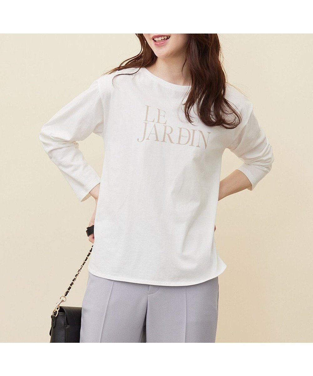 【エニィ スィス/any SiS】のアソートロゴロング Tシャツ インテリア・キッズ・メンズ・レディースファッション・服の通販 founy(ファニー) 　ファッション　Fashion　レディースファッション　WOMEN　トップス・カットソー　Tops/Tshirt　シャツ/ブラウス　Shirts/Blouses　ロング / Tシャツ　T-Shirts　カットソー　Cut and Sewn　おすすめ　Recommend　カットソー　Cut And Sew　ラウンド　Round　夏　Summer　春　Spring　S/S・春夏　Ss・Spring/Summer　長袖　Long Sleeve　ロゴ(大)|ID: prp329100004452093 ipo3291000000031982021