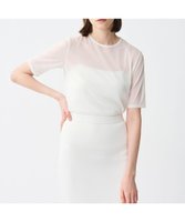 【アンクレイヴ/uncrave】の【洗濯機洗い可】トリコットシフォン ハーフスリーブカットソー 人気、トレンドファッション・服の通販 founy(ファニー) ファッション Fashion レディースファッション WOMEN トップス・カットソー Tops/Tshirt シャツ/ブラウス Shirts/Blouses ロング / Tシャツ T-Shirts カットソー Cut and Sewn 春 Spring カットソー Cut And Sew シフォン Chiffon ジャージー Jersey ストレッチ Stretch ハイネック High Neck 半袖 Short Sleeve S/S・春夏 Ss・Spring/Summer NEW・新作・新着・新入荷 New Arrivals おすすめ Recommend 夏 Summer エレガント 上品 Elegant |ID:prp329100004452248