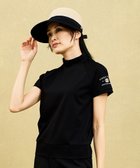 【23区 ゴルフ/NIJYUSANKU GOLF】の【辻梨恵プロ着用】【UVカット】モックネックシャツ 1枚で着られる万能カットソー 人気、トレンドファッション・服の通販 founy(ファニー) ファッション Fashion レディースファッション WOMEN トップス・カットソー Tops/Tshirt シャツ/ブラウス Shirts/Blouses パーカ Sweats スウェット Sweat カットソー Cut and Sewn 春 Spring カットソー Cut And Sew シェイプ Shape シルバー Silver シンプル Simple スウェット Sweat ストレッチ Stretch スポーツ Sports スリーブ Sleeve なめらか Smooth フラット Flat プリント Print 半袖 Short Sleeve S/S・春夏 Ss・Spring/Summer 夏 Summer エレガント 上品 Elegant thumbnail ブラック系|ID: prp329100004452253 ipo3291000000031563204