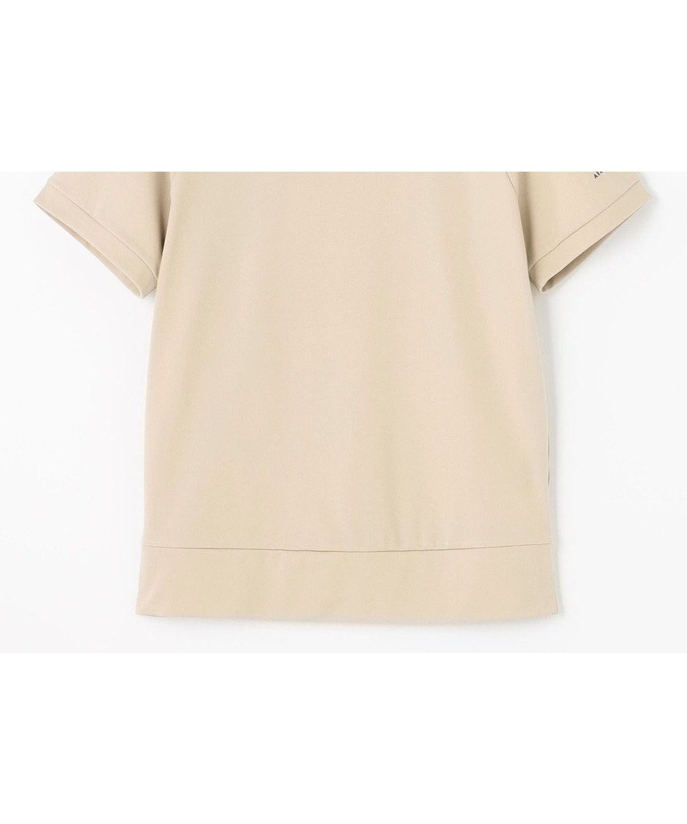 【23区 ゴルフ/NIJYUSANKU GOLF】の【辻梨恵プロ着用】【UVカット】モックネックシャツ 1枚で着られる万能カットソー インテリア・キッズ・メンズ・レディースファッション・服の通販 founy(ファニー) 　ファッション　Fashion　レディースファッション　WOMEN　トップス・カットソー　Tops/Tshirt　シャツ/ブラウス　Shirts/Blouses　パーカ　Sweats　スウェット　Sweat　カットソー　Cut and Sewn　春　Spring　カットソー　Cut And Sew　シェイプ　Shape　シルバー　Silver　シンプル　Simple　スウェット　Sweat　ストレッチ　Stretch　スポーツ　Sports　スリーブ　Sleeve　なめらか　Smooth　フラット　Flat　プリント　Print　半袖　Short Sleeve　S/S・春夏　Ss・Spring/Summer　夏　Summer　エレガント 上品　Elegant　ベージュ系|ID: prp329100004452253 ipo3291000000031563205