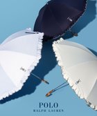 【ムーンバット/MOONBAT】の【WEB限定】POLO RALPH LAUREN 晴雨兼用日傘 長傘 ワンポイントベア刺繍 フリル 一級遮光 遮熱 UV オフホワイト|ID: prp329100004452269 ipo3291000000031862628