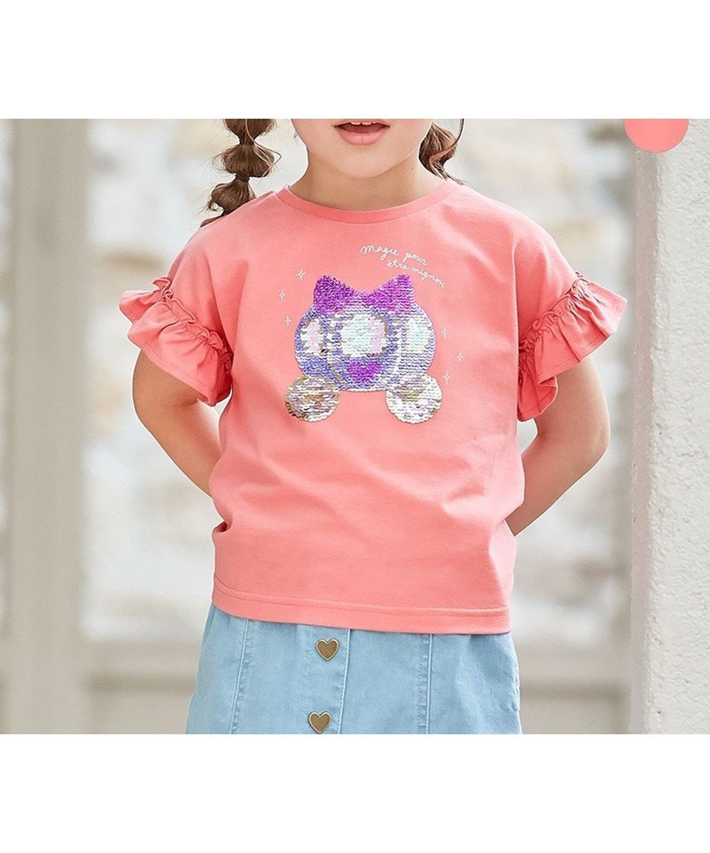 【エニファム/any FAM / KIDS】の接触冷感 ミラクルスパンコール Tシャツ 人気、トレンドファッション・服の通販 founy(ファニー) 　ファッション　Fashion　キッズファッション　KIDS　トップス・カットソー　Tops/Tees/Kids　春　Spring　カットソー　Cut And Sew　スパンコール　Sequins　ネコ　Cat　パターン　Pattern　フリル　Frills　ポケット　Pocket　モチーフ　Motif　S/S・春夏　Ss・Spring/Summer　夏　Summer　 other-1|ID: prp329100004452886 ipo3291000000031888461