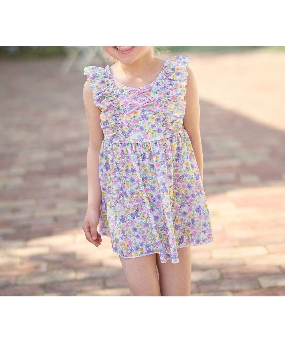 【エニィ/ANY / KIDS】の小花柄 セパレート水着 インテリア・キッズ・メンズ・レディースファッション・服の通販 founy(ファニー) ファッション Fashion キッズファッション Fashion for Kids インナー Innerwear ガーリー Girly, Feminine Style セパレート Separate, Two-Piece フリル Frill, Ruffle フレア Flare, Flared リボン Ribbon, Bow 夏 Summer 春 Spring S/S・春夏 SS, Spring/Summer, Warm Season 楽ちん Easy Fit, Comfortable 水着 Swimsuit, Swimwear エクリュ|ID: prp329100004452897 ipo3291000000034210080