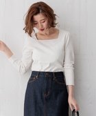 【23区/NIJYUSANKU】の【洗える】コンパクトリブ スクエアネック カットソー 人気、トレンドファッション・服の通販 founy(ファニー) ファッション Fashion レディースファッション Fashion for Women トップス・カットソー Cut & Sew Tops シャツ・ブラウス・オフィスカジュアル Elegant Blouses & Button-Ups ロングTシャツ・Tシャツ Longline T-Shirts & Tees カットソー・ベーシックTシャツ Cut-and-Sewn Tops / Stretch Tees & Basics インナー Innerwear 春 Spring 洗える Machine Washable カットソー Cut and Sewn Top ジャケット Jacket, Outerwear スクエア Square, Square Shape ストライプ Stripe, Striped Pattern ストレッチ Stretch, Stretchy Fabric S/S・春夏 SS, Spring/Summer, Warm Season 再入荷 Restock / Back in Stock 夏 Summer 2024年 2024 2024春夏・S/S Spring/Summer 2024 SS24 thumbnail ホワイト系|ID: prp329100004453053 ipo3291000000033033039