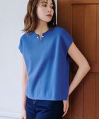 【ティアクラッセ/Tiaclasse】の【小倉優子さん着用・洗える】フレンチスリーブニットトップス ブルー|ID: prp329100004453057 ipo3291000000032579372