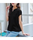 【ティアクラッセ/Tiaclasse】の【小倉優子さん着用・洗える】フレンチスリーブニットトップス ブラック|ID: prp329100004453057 ipo3291000000032579377