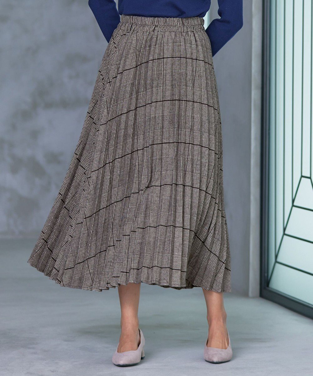 【ティアクラッセ/Tiaclasse】の【安田美沙子さん着用・洗える】チェックプリーツスカート インテリア・キッズ・メンズ・レディースファッション・服の通販 founy(ファニー) 　ファッション　Fashion　レディースファッション　Fashion for Women　スカート　Skirts　プリーツスカート / 上品フェミニンスタイル　Pleated Skirts　アクセサリー　Fashion Accessories　ウォッシャブル　Machine Washable　春　Spring　洗える　Machine Washable　秋　Autumn　シューズ　Shoes, Footwear　シンプル　Simple, Minimal　チェック　Check, Plaid, Tartan　トレンド　Trend, Trending Now　プリーツ　Pleats, Pleated　ポケット　Pocket, Pocket Detail　ロング　Long, Long-Length　楽ちん　Easy Fit, Comfortable　A/W・秋冬　Autumn/Winter　再入荷　Restock / Back in Stock　おすすめ　Recommended / Our Picks　夏　Summer　エレガント 上品　Elegant　新作・新入荷　New Arrivals / New In　ベージュ|ID: prp329100004453163 ipo3291000000033591721