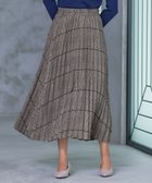【ティアクラッセ/Tiaclasse】の【安田美沙子さん着用】チェックプリーツスカート ベージュ|ID: prp329100004453163 ipo3291000000035647966