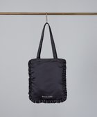 【メゾンドフルール/Maison de FLEUR】のEC限定フリルサテントートバッグ Black|ID: prp329100004453407 ipo3291000000032734784
