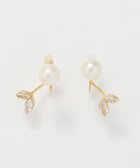 【フィービィー/phoebe】の【痛くないシリーズ】リッチリーフビジューパールフロートライトフィットイヤリング ゴールド ゴールド|ID: prp329100004453438 ipo3291000000031918900