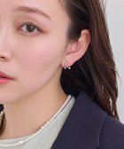 【フィービィー/phoebe】の【痛くないシリーズ】リーフビジューフロートライトフィットイヤリング シルバー シルバー|ID: prp329100004453445 ipo3291000000031918923