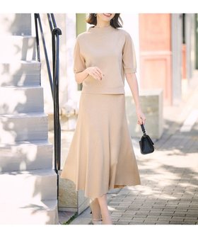 【エニィ スィス/any SiS】の【好印象企画】ニット セットアップ 人気、トレンドファッション・服の通販 founy(ファニー) ファッション Fashion レディースファッション WOMEN ワンピース Dress おすすめ Recommend イレギュラーヘム Irregular Hem ウォッシャブル Washable シンプル Simple ストレッチ Stretch セットアップ Set Up エレガント 上品 Elegant 夏 Summer NEW・新作・新着・新入荷 New Arrivals 春 Spring S/S・春夏 Ss・Spring/Summer |ID:prp329100004453453