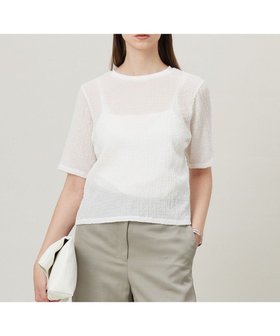 【アイシービー/iCB】の【洗える】 シャイニーサッカー クロップドトップス 人気、トレンドファッション・服の通販 founy(ファニー) ファッション Fashion レディースファッション WOMEN トップス・カットソー Tops/Tshirt シャツ/ブラウス Shirts/Blouses ロング / Tシャツ T-Shirts カットソー Cut and Sewn 2025年 2025 2025春夏・S/S Ss,Spring/Summer,2025 カットソー Cut And Sew クロップド Cropped サテン Satin シアー Sheer 夏 Summer 春 Spring S/S・春夏 Ss・Spring/Summer 洗える Washable |ID:prp329100004453462