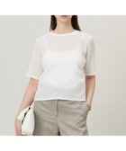 【アイシービー/iCB】の【洗える】 シャイニーサッカー クロップドトップス 人気、トレンドファッション・服の通販 founy(ファニー) ファッション Fashion レディースファッション WOMEN トップス・カットソー Tops/Tshirt シャツ/ブラウス Shirts/Blouses ロング / Tシャツ T-Shirts カットソー Cut and Sewn 2025年 2025 2025春夏・S/S Ss,Spring/Summer,2025 カットソー Cut And Sew クロップド Cropped サテン Satin シアー Sheer 夏 Summer 春 Spring S/S・春夏 Ss・Spring/Summer 洗える Washable thumbnail オフホワイト系|ID: prp329100004453462 ipo3291000000031824833