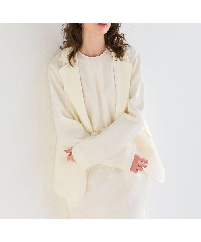 【ベイジ,/BEIGE,】の【洗える】BERGAMOT / ウォッシャブルリネンバックドロストジャケット インテリア・キッズ・メンズ・レディースファッション・服の通販 founy(ファニー) https://founy.com/ ファッション Fashion レディースファッション WOMEN アウター Coat Outerwear ジャケット Jackets テーラードジャケット Tailored Jackets おすすめ Recommend ジャケット Jacket リネン Linen エレガント 上品 Elegant 再入荷 Restock/Back In Stock/Re Arrival 夏 Summer 春 Spring S/S・春夏 Ss・Spring/Summer 洗える Washable 羽織 Haori |ID: prp329100004453488 ipo3291000000031160695