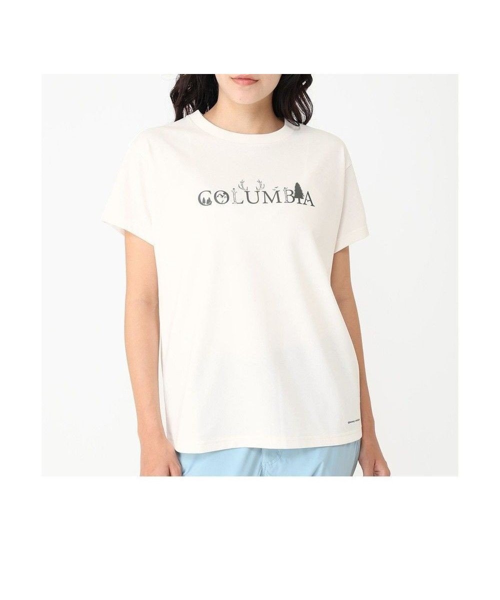 【コロンビア/Columbia】のColumbia/ ウィメンズヤハラフォレストショートスリーブTシャツ /コロンビア インテリア・キッズ・メンズ・レディースファッション・服の通販 founy(ファニー) 　ファッション　Fashion　レディースファッション　Fashion for Women　トップス・カットソー　Cut & Sew Tops　シャツ・ブラウス・オフィスカジュアル　Elegant Blouses & Button-Ups　ロングTシャツ・Tシャツ　Longline T-Shirts & Tees　カットソー・ベーシックTシャツ　Cut-and-Sewn Tops / Stretch Tees & Basics　アウトドア　Outdoor Clothing　カットソー　Cut and Sewn Top　グラフィック　Graphic, Graphic Design　パターン　Pattern, Design Print　フォルム　Silhouette, Form　フロント　Front, Front Design　ベーシック　Basic, Essential　半袖　Short Sleeve, Half Sleeve　夏　Summer　旅行　Travel　S/S・春夏　SS, Spring/Summer, Warm Season　A/W・秋冬　Autumn/Winter　Sea Salt Logo|ID: prp329100004453917 ipo3291000000032575496