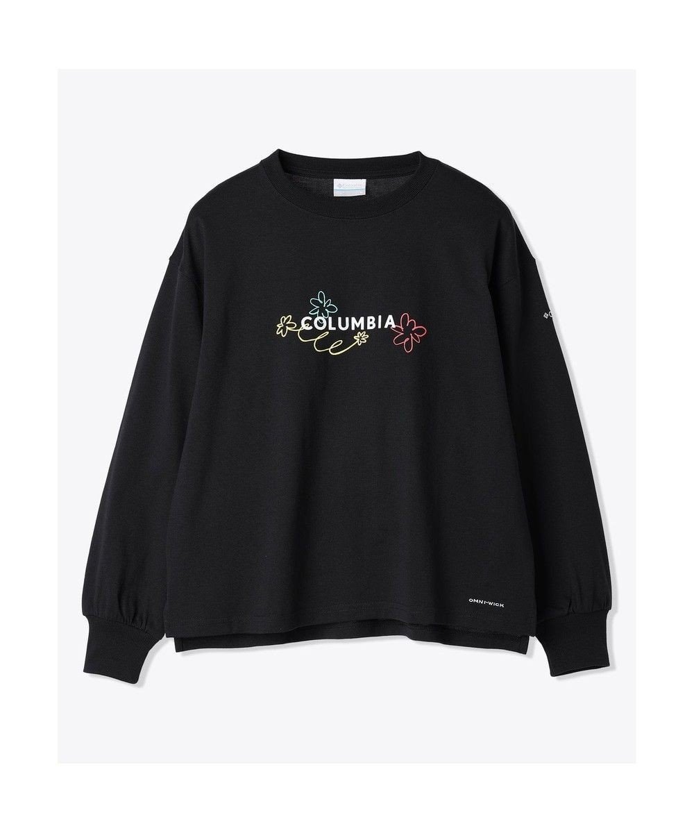 【コロンビア/Columbia】のColumbia/ ウィメンズジプシーバーズロングスリーブクルー /コロンビア インテリア・キッズ・メンズ・レディースファッション・服の通販 founy(ファニー) 　ファッション　Fashion　レディースファッション　WOMEN　トップス・カットソー　Tops/Tshirt　パーカ　Sweats　スウェット　Sweat　おすすめ　Recommend　アウトドア　Outdoor　カットソー　Cut And Sew　グラフィック　Graphic　ジャージ　Jersey　スウェット　Sweat　スリット　Slit　フィット　Fit　フェミニン　Feminine　フロント　Front　リラックス　Relax　夏　Summer　S/S・春夏　Ss・Spring/Summer　A/W・秋冬　Aw・Autumn/Winter・Fw・Fall-Winter　Black|ID: prp329100004453938 ipo3291000000031919616