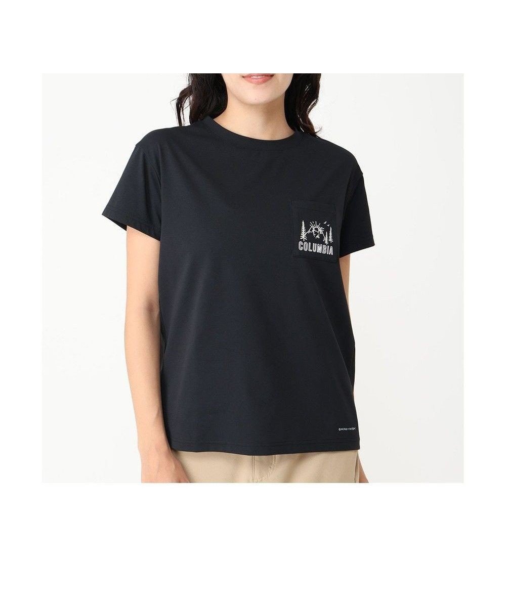 【コロンビア/Columbia】のColumbia/ ウィメンズヤハラフォレストポケットショートスリーブTシャツ /コロンビア インテリア・キッズ・メンズ・レディースファッション・服の通販 founy(ファニー) 　ファッション　Fashion　レディースファッション　WOMEN　トップス・カットソー　Tops/Tshirt　シャツ/ブラウス　Shirts/Blouses　ロング / Tシャツ　T-Shirts　カットソー　Cut and Sewn　アウトドア　Outdoor　カットソー　Cut And Sew　グラフィック　Graphic　シンプル　Simple　ジャージ　Jersey　ストレッチ　Stretch　フォルム　Form　プリント　Print　ベーシック　Basic　ボックス　Box　ポケット　Pocket　A/W・秋冬　Aw・Autumn/Winter・Fw・Fall-Winter　S/S・春夏　Ss・Spring/Summer　おすすめ　Recommend　夏　Summer　Black|ID: prp329100004453962 ipo3291000000031919736